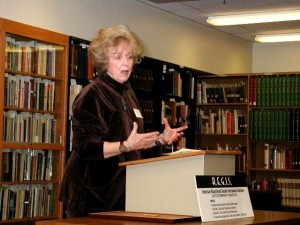 Dr. Sandra Cole Speaking at the Dedication of the NTL&A, U. Michigan, 2004